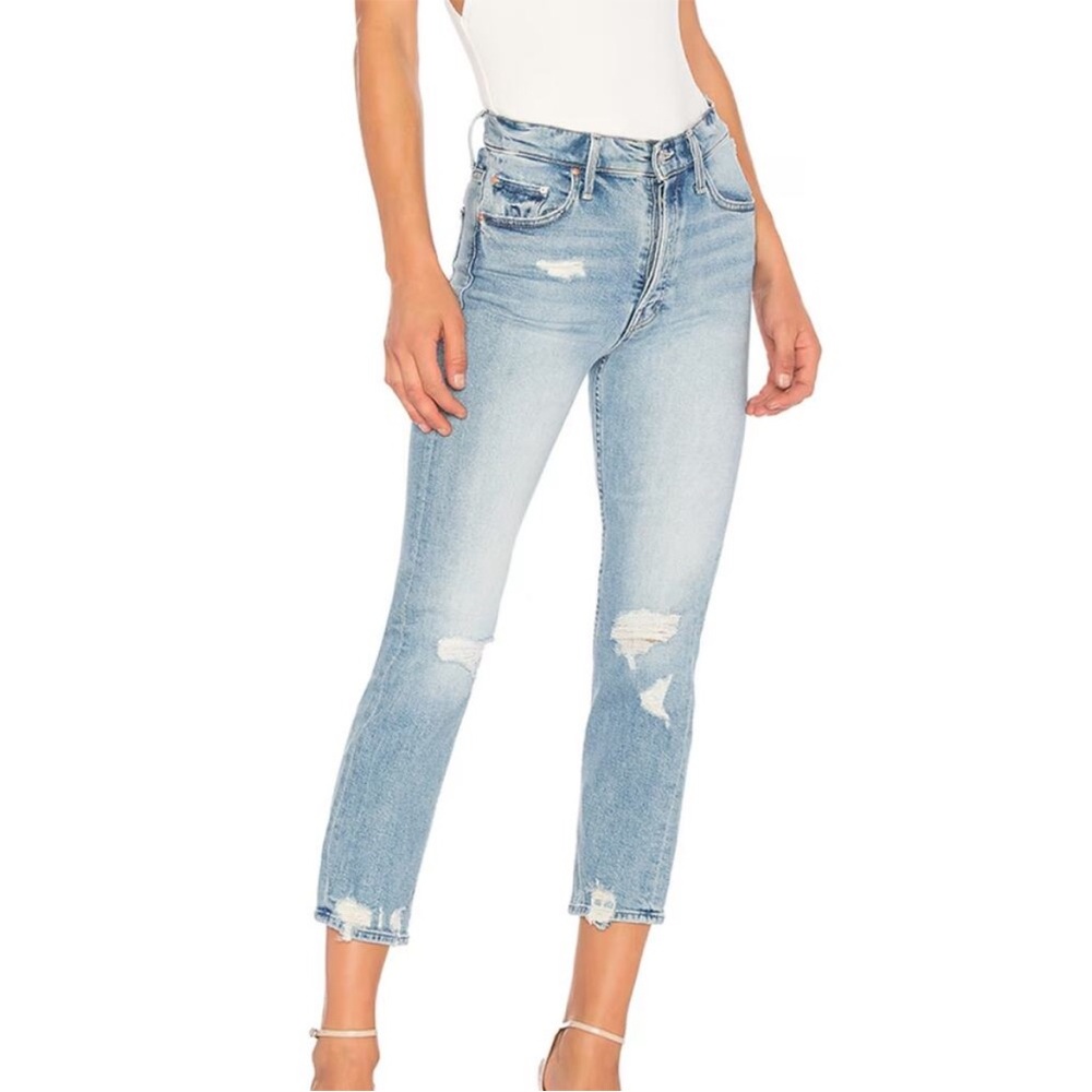 MOTHER‎ SUPERIOR The Tomcat Denim Jeans in Confession Distressed Size 25